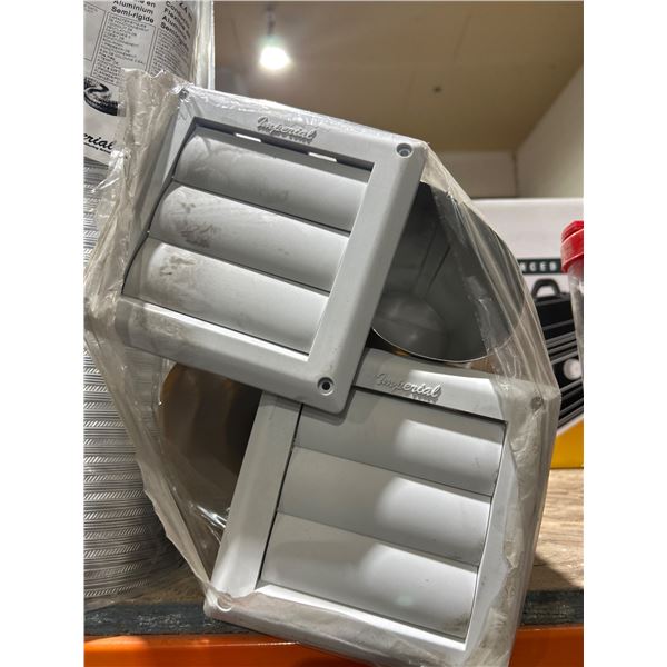 5-Inch x 8-Foot Semi-Rigid Aluminum Pipe with Vent Covers, Model FX0026