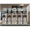 Image 2 : Tremclad Rust Paint **Silver Aluminum, Gloss** 340g Spray Cans – Lot of 6 (Mislabeled)