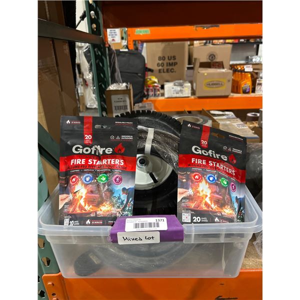 Bulk Lot Including Fire Starters, Wheels, and FibaTape