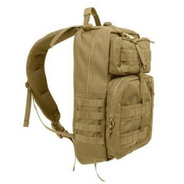 Rothco Tactical Sling Transport Pack with Molle Webbing, Tan