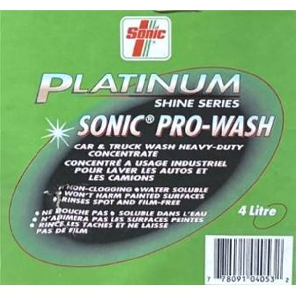 Platinum Series Sonic Pro-Wash – 4 x 4L