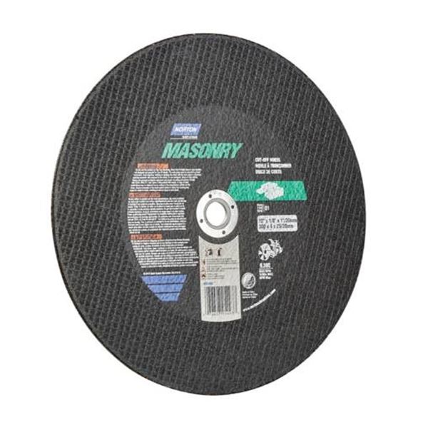 Norton Masonry Cut-Off Wheels, 12 x 1/8 x 1-Inch, Quantity: 10