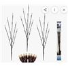 Image 1 : Lot of 2 – 3 piece Danson Decor Lawn Stakes LED Lights Warm White Indoor/Outdoor Twinkle Li