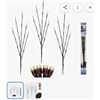 Image 1 : Lot of 2 – 3 piece Danson Decor Lawn Stakes LED Lights Warm White Indoor/Outdoor Twinkle Li