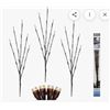 Image 1 : Lot of 2 – 3 piece Danson Decor Lawn Stakes LED Lights Warm White Indoor/Outdoor Twinkle Li