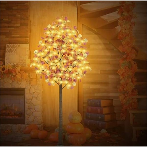 2 Fall Lighted Branches with 90 Lights Each, Model X00494SV19