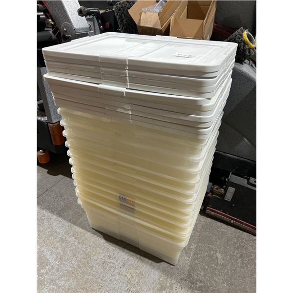 Lot of 13 – Rubbermaid Storage Containers, 23-Gallon Capacity, Lot of Approximately