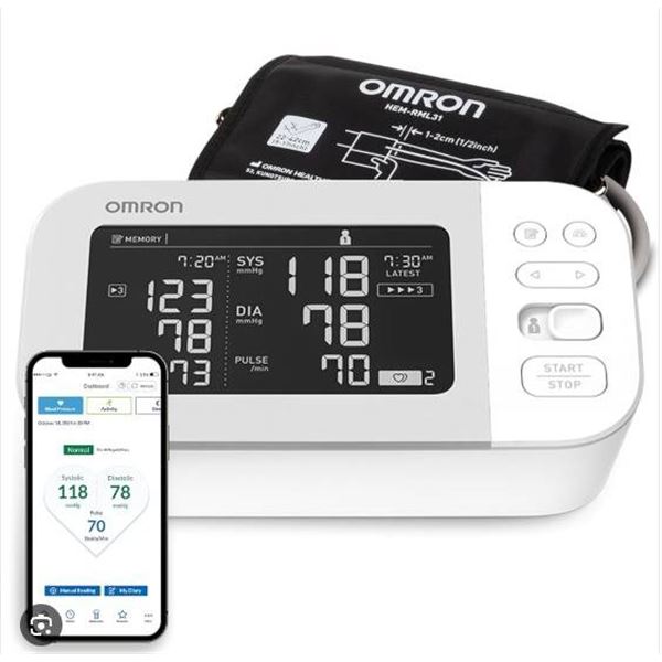 Omron 5 Series Blood Pressure Monitor with Bluetooth Connectivity