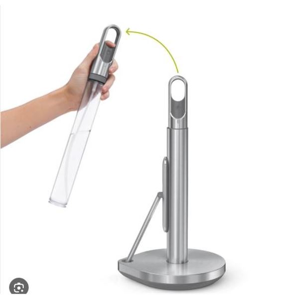 Simplehuman Paper Towel Pump With Integrated Spray, Stainless Steel