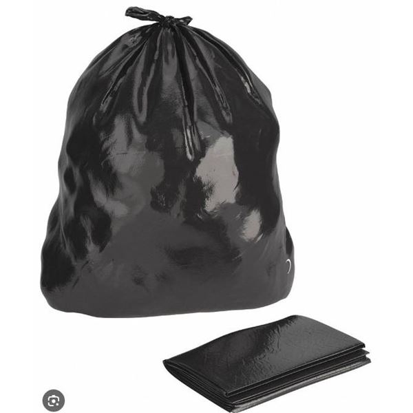 Polykar Garbage Bags, 42 x 48 Inches, Strong Black, 150/CS