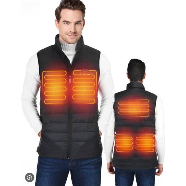 LeapSee Heated Vest XX-Large with Zip Storage