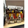 Image 2 : Lot of 2  Master Lock Magnum M1BLCDLF Padlocks with Keyed Alike Feature