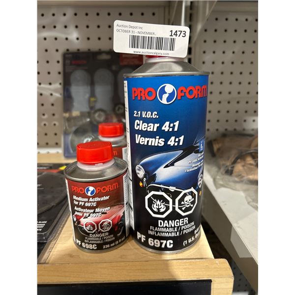 Pro Form PF 697C 2:1 VOC Clear 4:1 and Activator Set