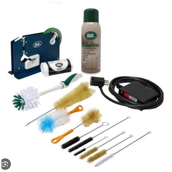 LEM Grinder Accessory Kit with Foot Switch and Cleaning Supplies
