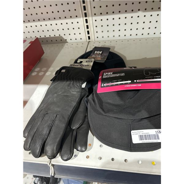Insulated Men’s Gloves, Convertible Cap, and Winter Beanie