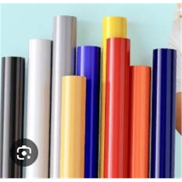Lot of 6 rolls Silealis Heat Transfer Vinyl Roll Set, 12 in x 15 ft, Assorted Colours