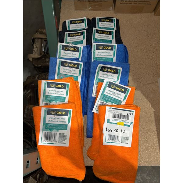 12 Co-op Gold Microfibre Cloths – Assorted Colors