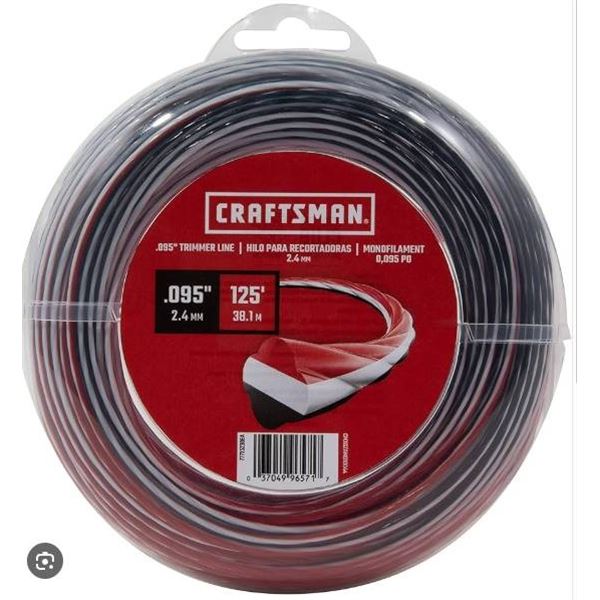 Lot of 6  Craftsman .095 in 125 ft Trimmer Line, Made in USA