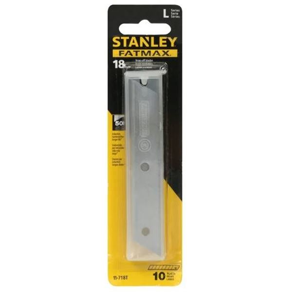 Stanley FatMax 18mm Snap-Off Blades, Lot of 8 (10 Blades Each)