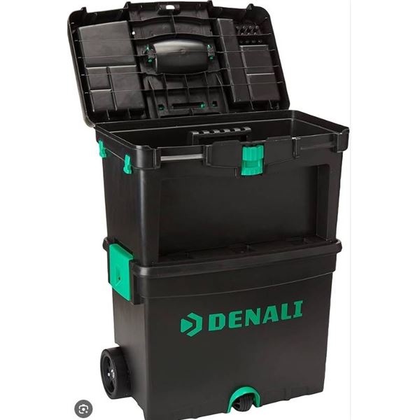 Denali Wheeled Work Center and Tool Box With Organizers