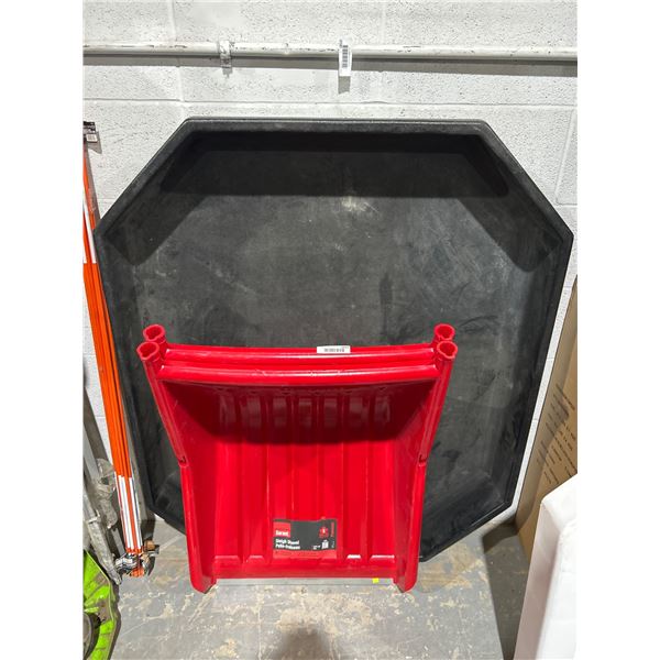 Lot of 2 – Garant Premium Sleigh Shovels  and One Black Tray