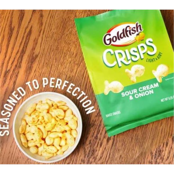 Goldfish Crisps Sour Cream and Onion 10×177 g Snack Crackers Pack
