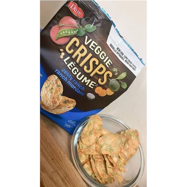 Dare Crisps Legumes Zesty Ranch, 12 x 100 g (1.2 kg) Case