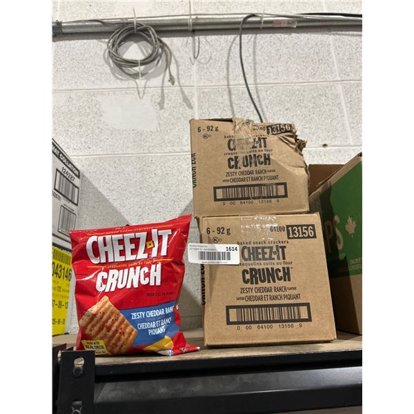 2 Cheez-It Crunch 6-Pack 92g Zesty Cheddar Ranch