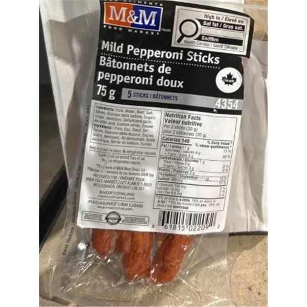 M&M Mild Pepperoni Sticks (75 g x 36)