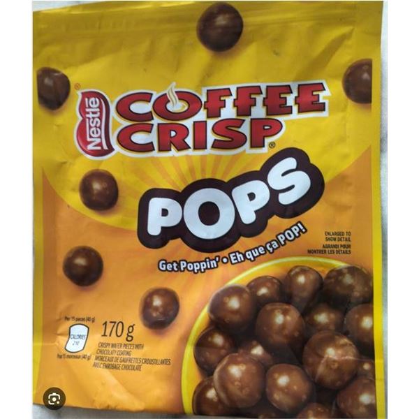 Nestle Coffee Crisp Pops 12 x 170g Candy Products