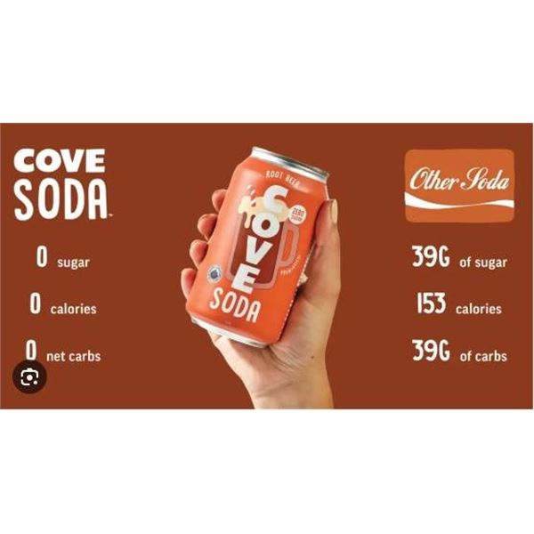 Cove Racinette Soda 12 Cans of 355 ml