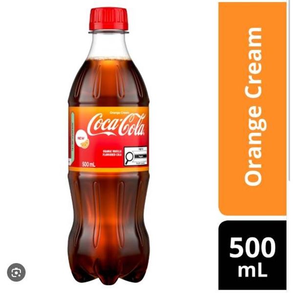 Coca-Cola Orange Cream 24-Pack of 500mL Plastic Bottles