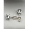Image 2 : Ladies 1.0 Carat Princess Cut Solitaire Stud Earring Set