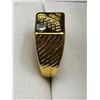 Image 3 : Gents 14K GP Carved Dress Ring with .25 Carat Solitaire Stone