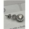 Image 5 : $1500 APPRAISED HALO CUT 2.0 CARAT EARRING SET