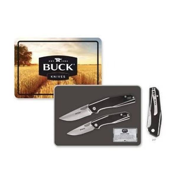 Buck Knife double set in collector tin
