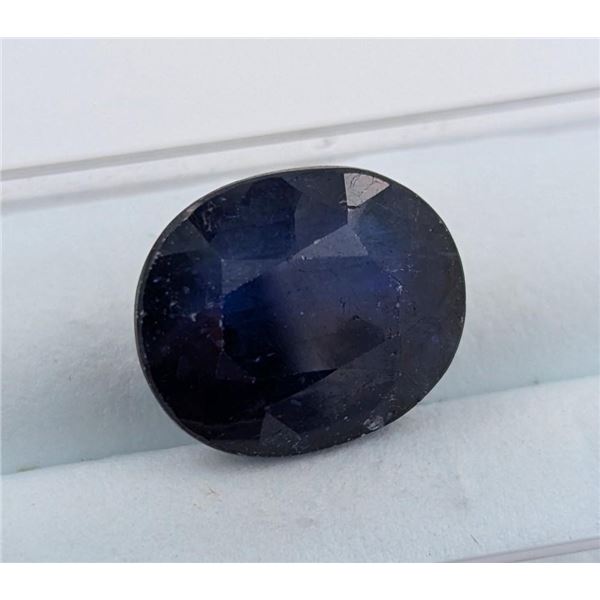 9.61 ct Certified Midnight Sapphire gemstone ($11,532 Appraisal)