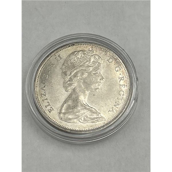 CANADA 1965 Silver Half Dollar cased