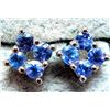Image 1 : $100 Silver Tanzanite 0.5Ct  Earrings