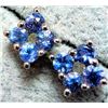 Image 2 : $100 Silver Tanzanite 0.5Ct  Earrings