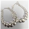 Image 2 : $100 Silver 6.43G Hoop Earrings