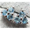 Image 2 : Silver Aquamarine Earrings
