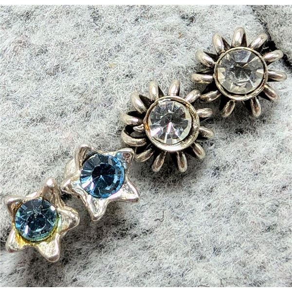 Silver 2 Earring  Set