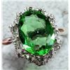 Image 1 : Silver Green Cz  Ring
