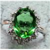 Image 2 : Silver Green Cz  Ring