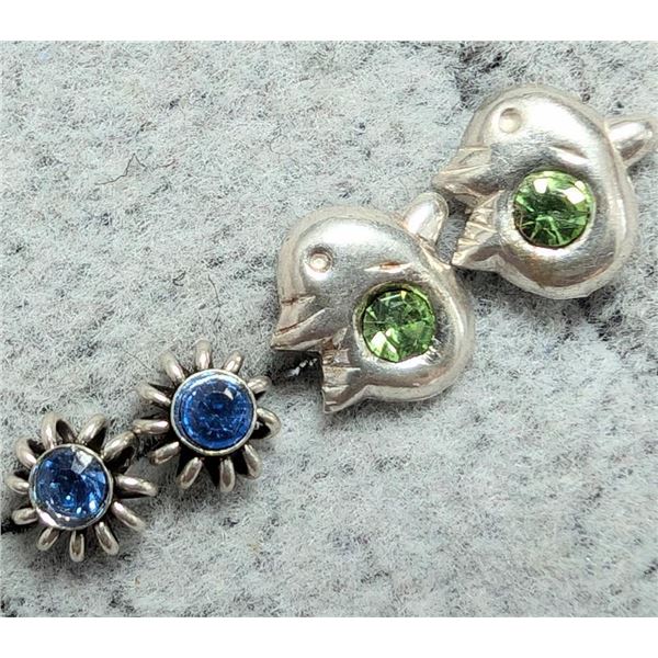 Silver 2 Earring  Set