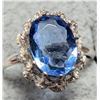 Image 1 : Silver Blue Cz  Ring
