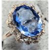 Image 3 : Silver Blue Cz  Ring