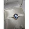 Image 4 : Silver Blue Cz  Ring