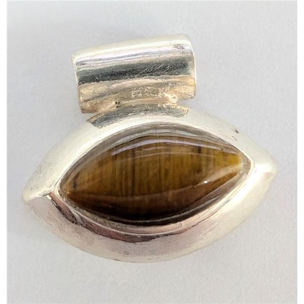 $120 Silver Tigereyes  Pendant
